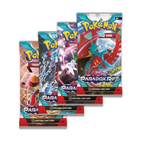 Obsah Paradox Rift Booster Box – 36 booster balíčků Pokémon TCG