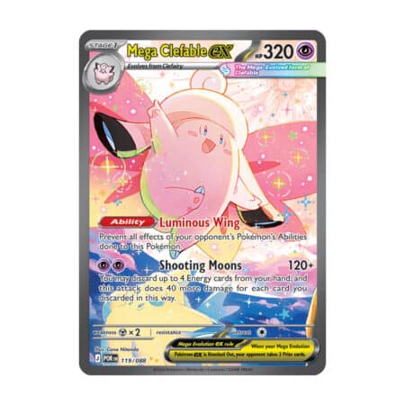 Mega Clefable ex 119/088 Perfect Order Pokémon karta