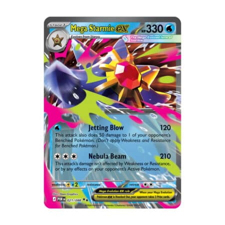 Mega Starmie ex 021/088 Perfect Order Pokémon karta