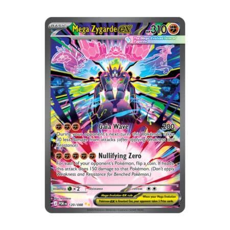 Mega Zygarde ex 120/088 Perfect Order Pokémon karta