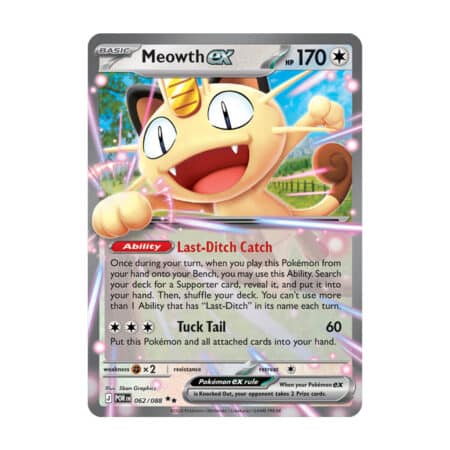 Meowth ex 062/088 Perfect Order Pokémon karta