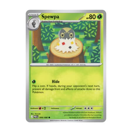 Spewpa 008/088 Perfect Order Pokémon karta