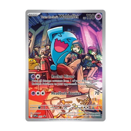Team Rocket’s Wobbuffet 203 SVP promo karta Pokémon TCG
